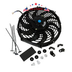 12" Electric Radiator Cooling Fan Kit for Universal Fit (12V)