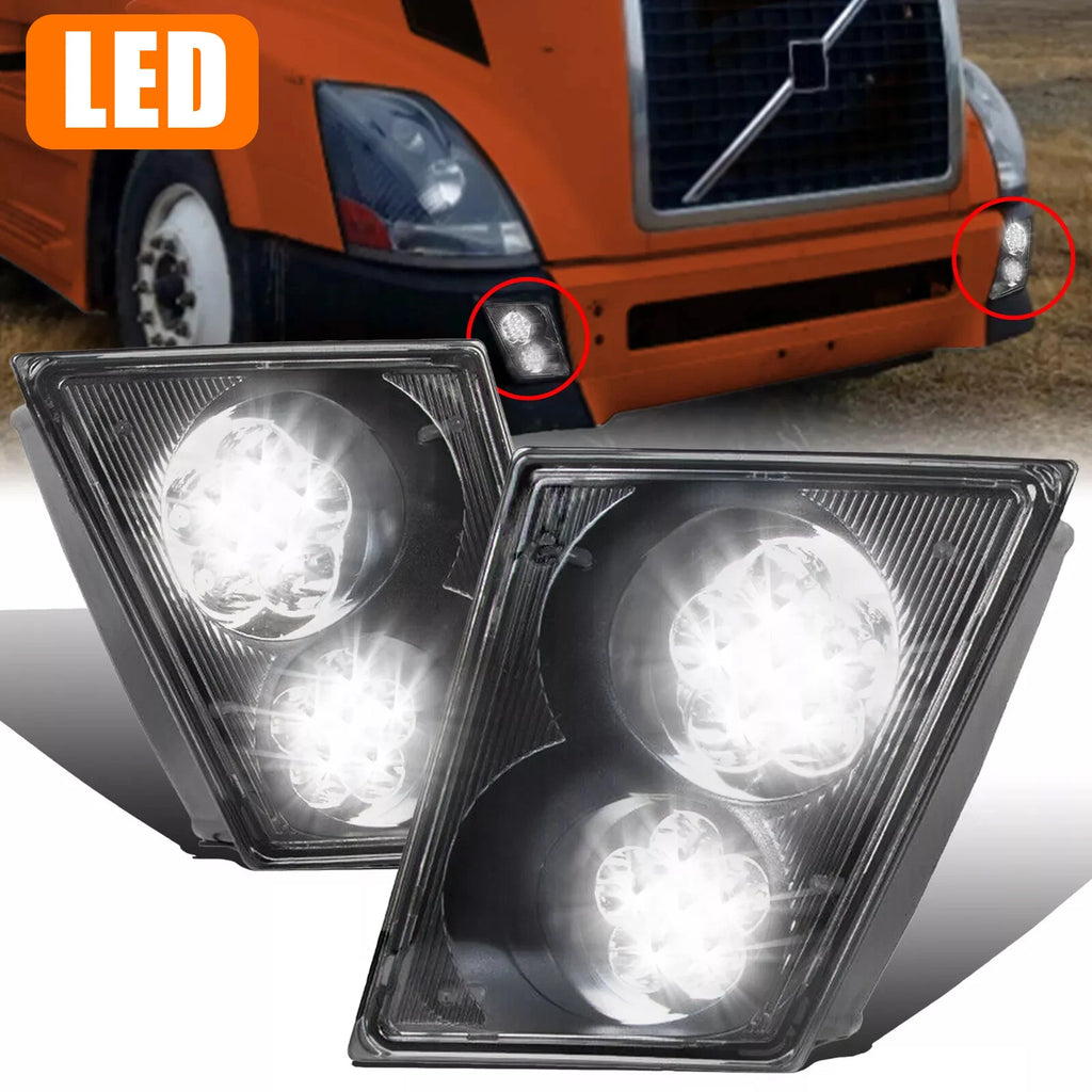 Set of 2 LED Bumper Fog Lights for Volvo VNL VN (2003–2017)