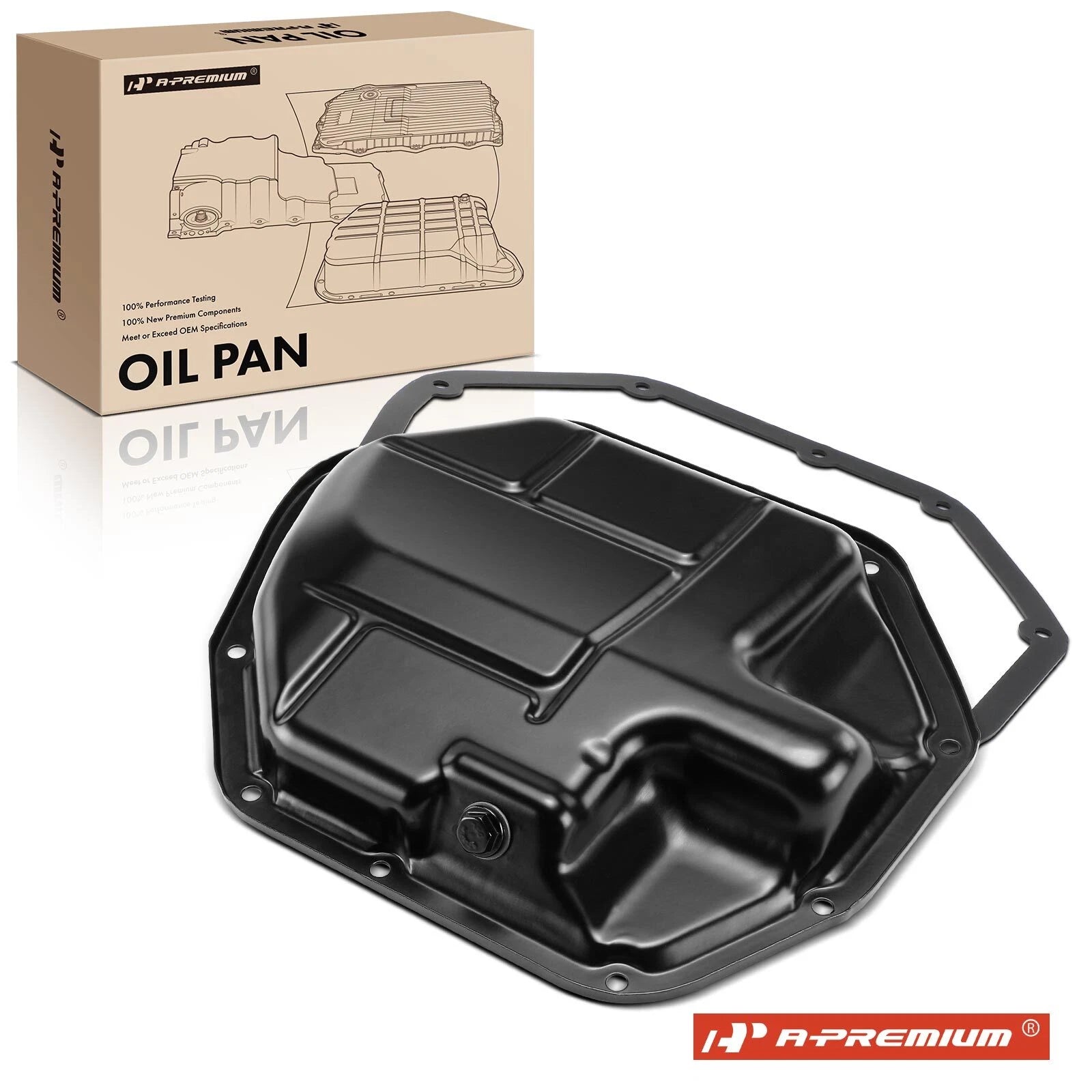 Engine Oil Pan with Gasket for Nissan Cube (2009–2014) Sentra (2007–2012) Versa