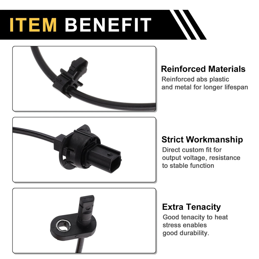 ABS Wheel Speed Sensor No. 57450T6PH01 for Honda Crider (2014–2018) 1Pc Right Front