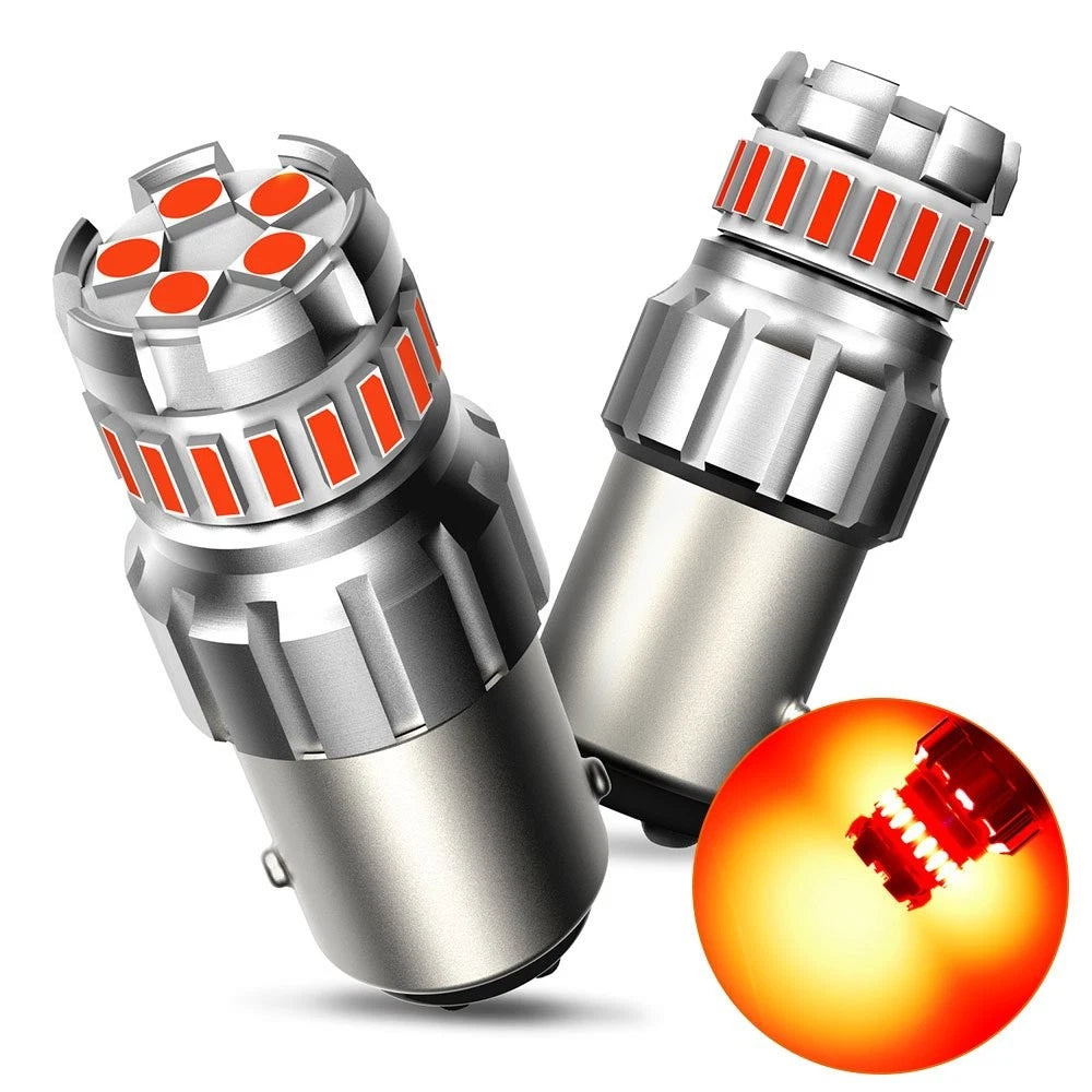 2X 1157 LED 23-SMD Brake/Stop Bulbs for AUXITO Tail Light (Safety Red)