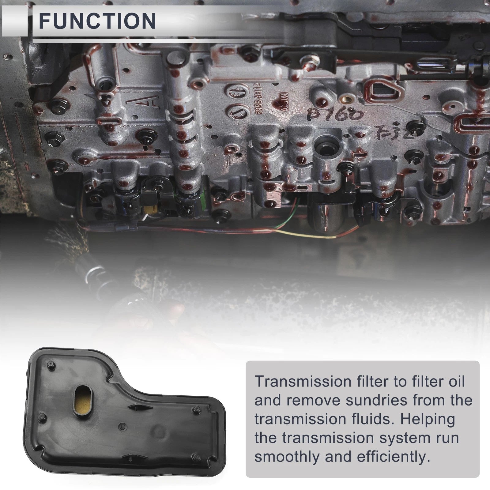 6T31 Engine Transmission Filter No. 24268086/24263302 for Buick LaCrosse 