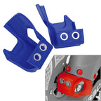 2X Fork Shoe Protection Kit Blue for KX250 KX450 CRF250 300 450 RX (2017–2020)