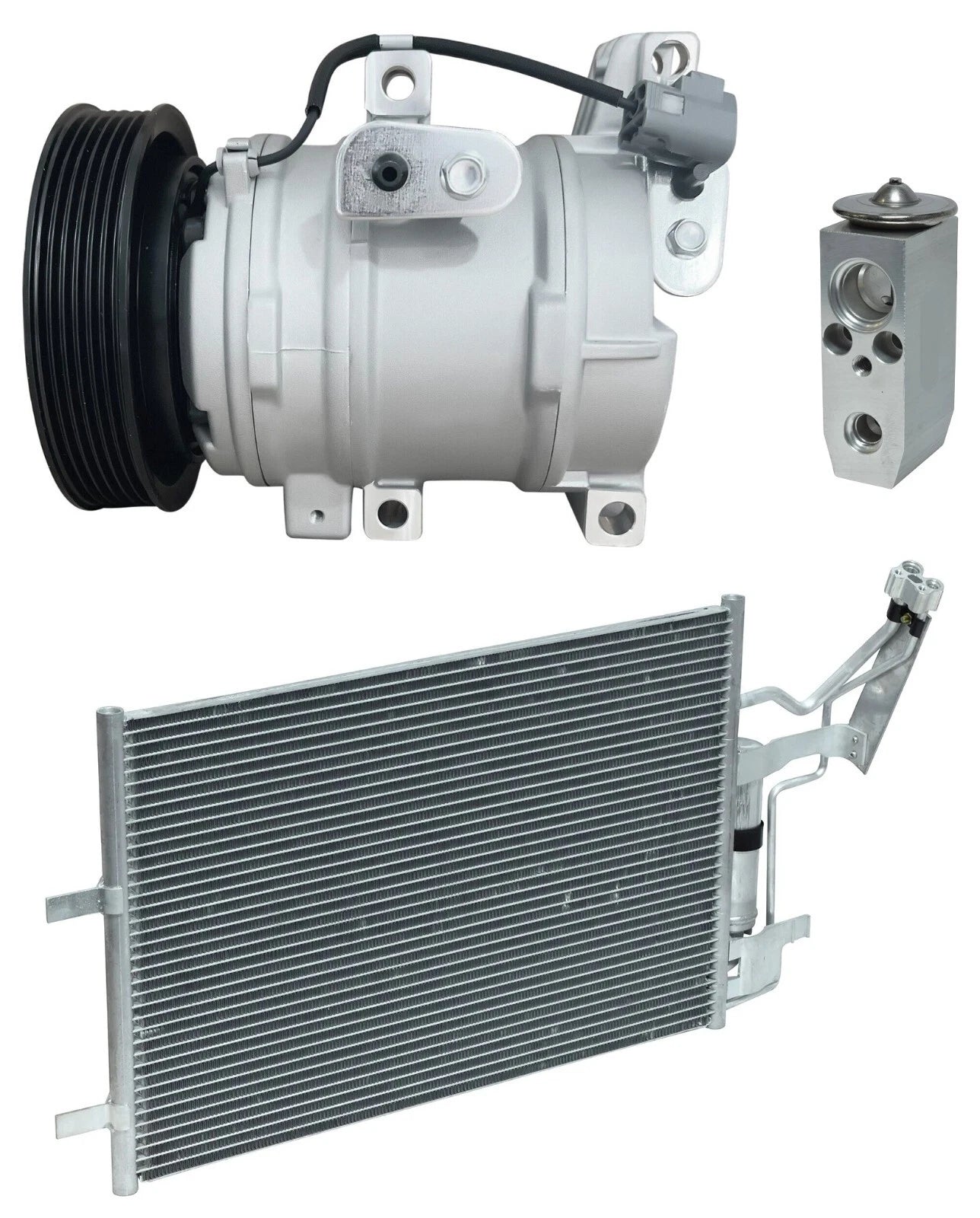AC Compressor Kit With Condenser for Mazda 3 Mazdaspeed 2.3L (2007)