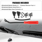 12pcs Front Windshield Washer Nozzle Kit 7133-232314B for GMC Envoy (2002–2009)