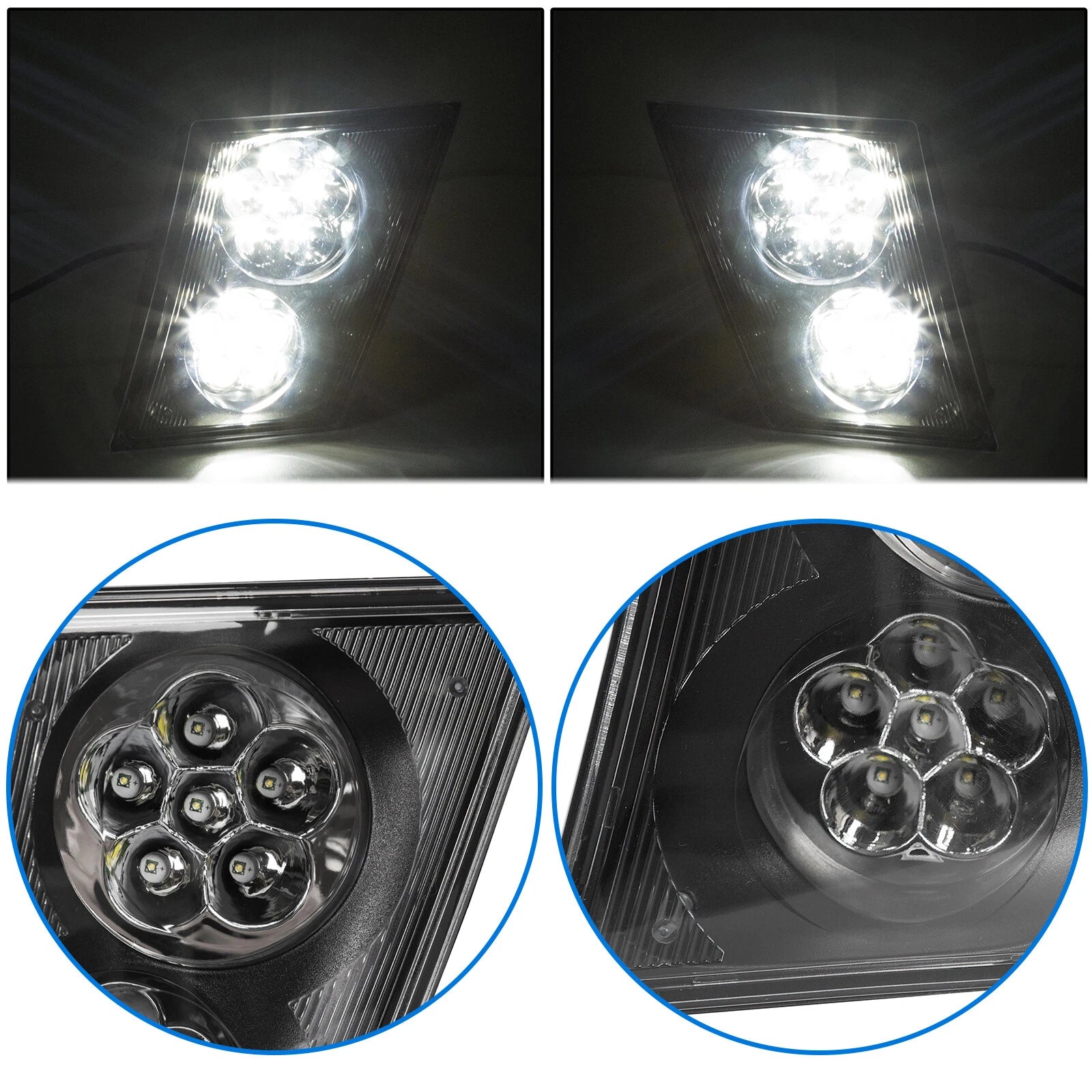 Set of 2 LED Fog Lights for Volvo VNL/VN (2003–2017)
