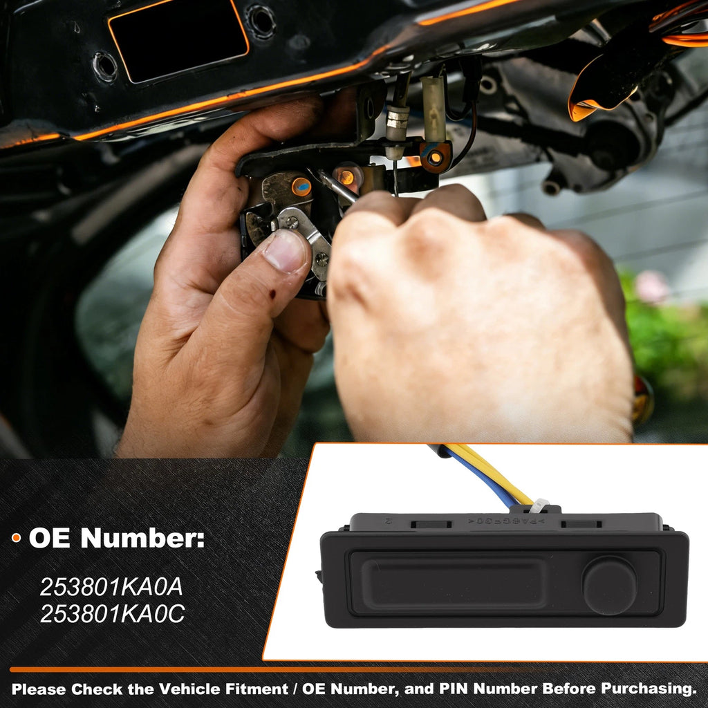 Tailgate Trunk Release Switch for Nissan Juke (2011–2017) No. 253801KA0A