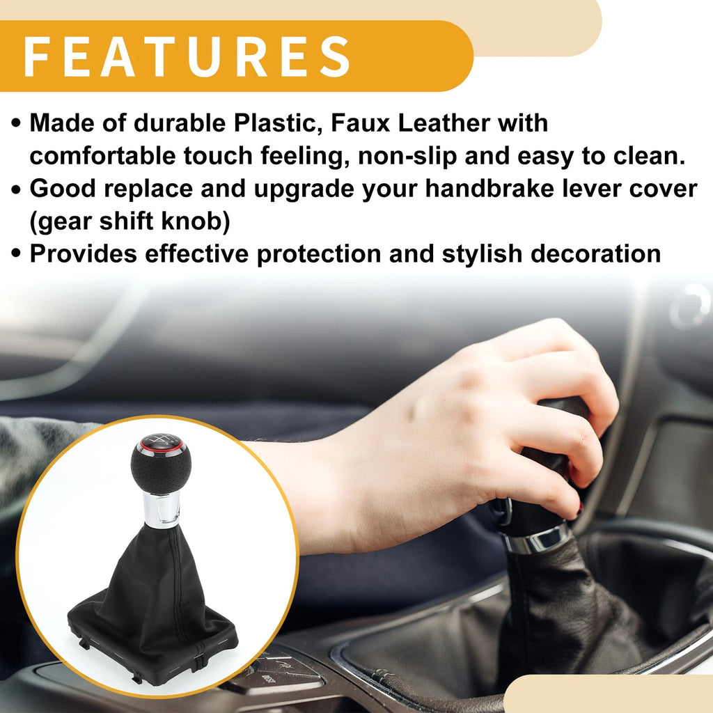 6 Speed Gear Shifter Knob with Cover for Audi A3 (2010–2013)