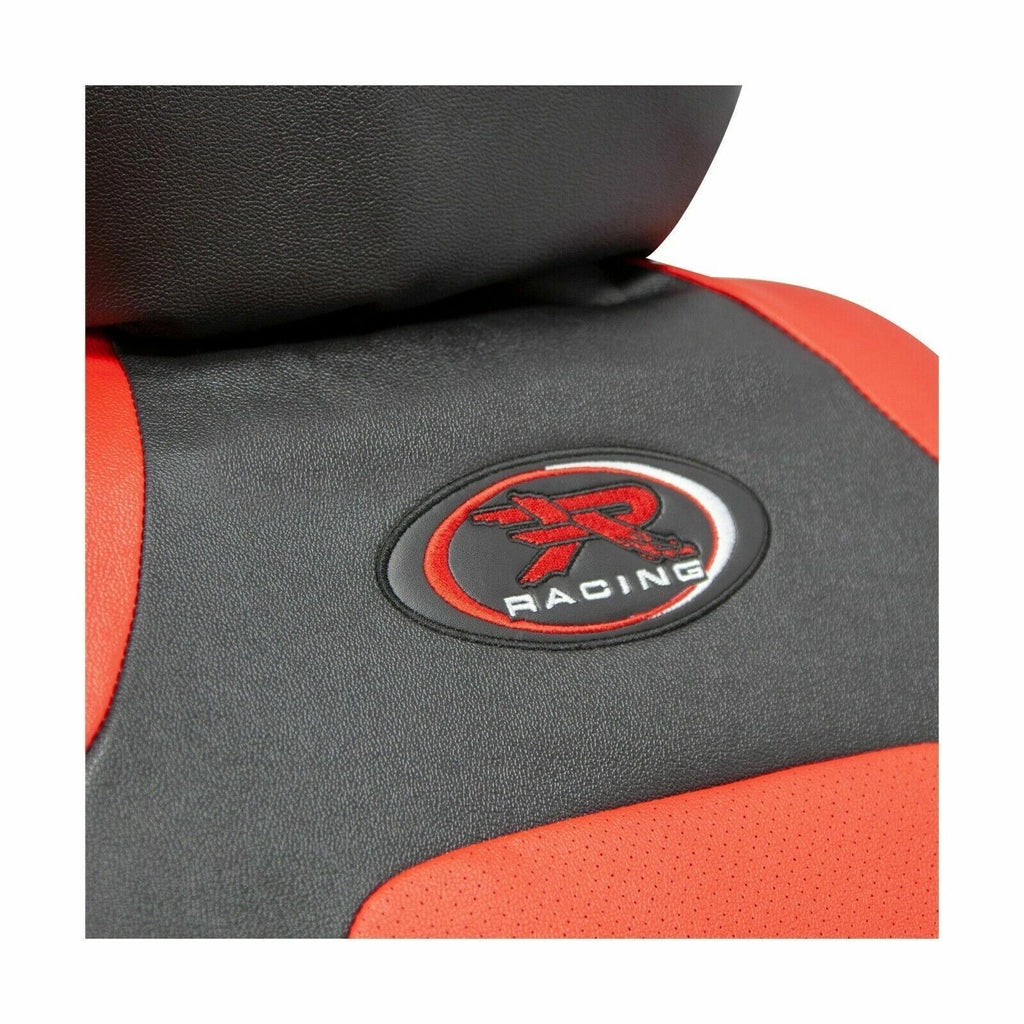 Set of 3 Racing Red Vinyl Side-less Seat Covers for PR
