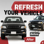 Front Bumper Face Bar for Toyota Tacoma (2001–2004) Black Steel