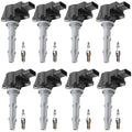 Set of 8 Ignition Coils & Iridium Spark Plugs for Mercedes W211 C216 R230 V8