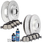 Brake Pads and Rotors Set for Ford Fusion Lincoln MKZ (2007–2012) Drilled