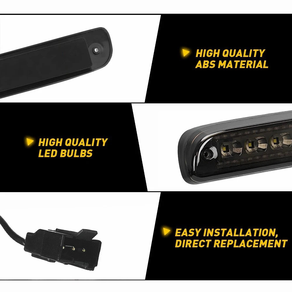 LED Smoke 3rd Brake Light for Ford F250/F350/F450/F550 Super Duty (1999–2016)