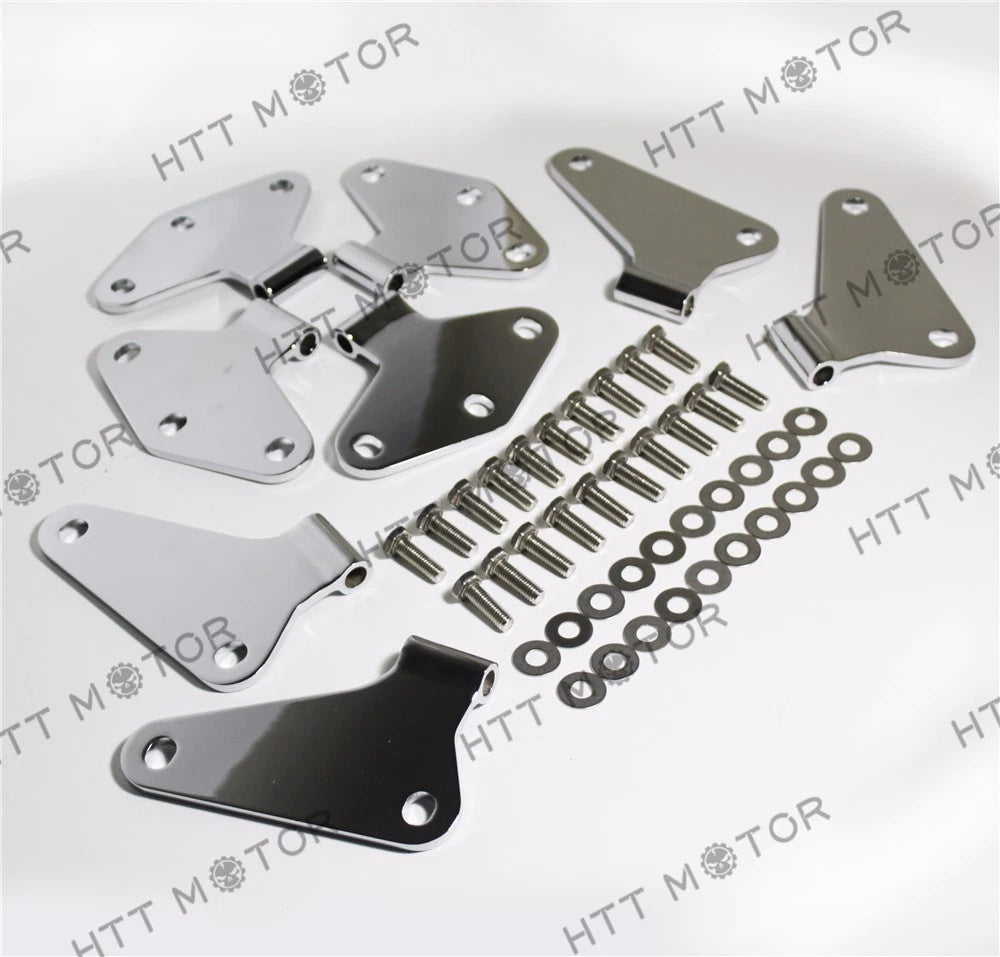 Set of 8 Body Door Hinges for Jeep Wrangler JK (2007–2017) Chrome Stainless