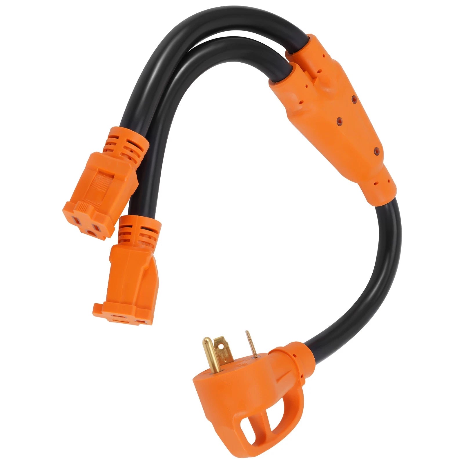 24inch RV Generator Power Adapter Cord 30A to 15A Y Splitter for MXR3500 MXR3800 (N/A)