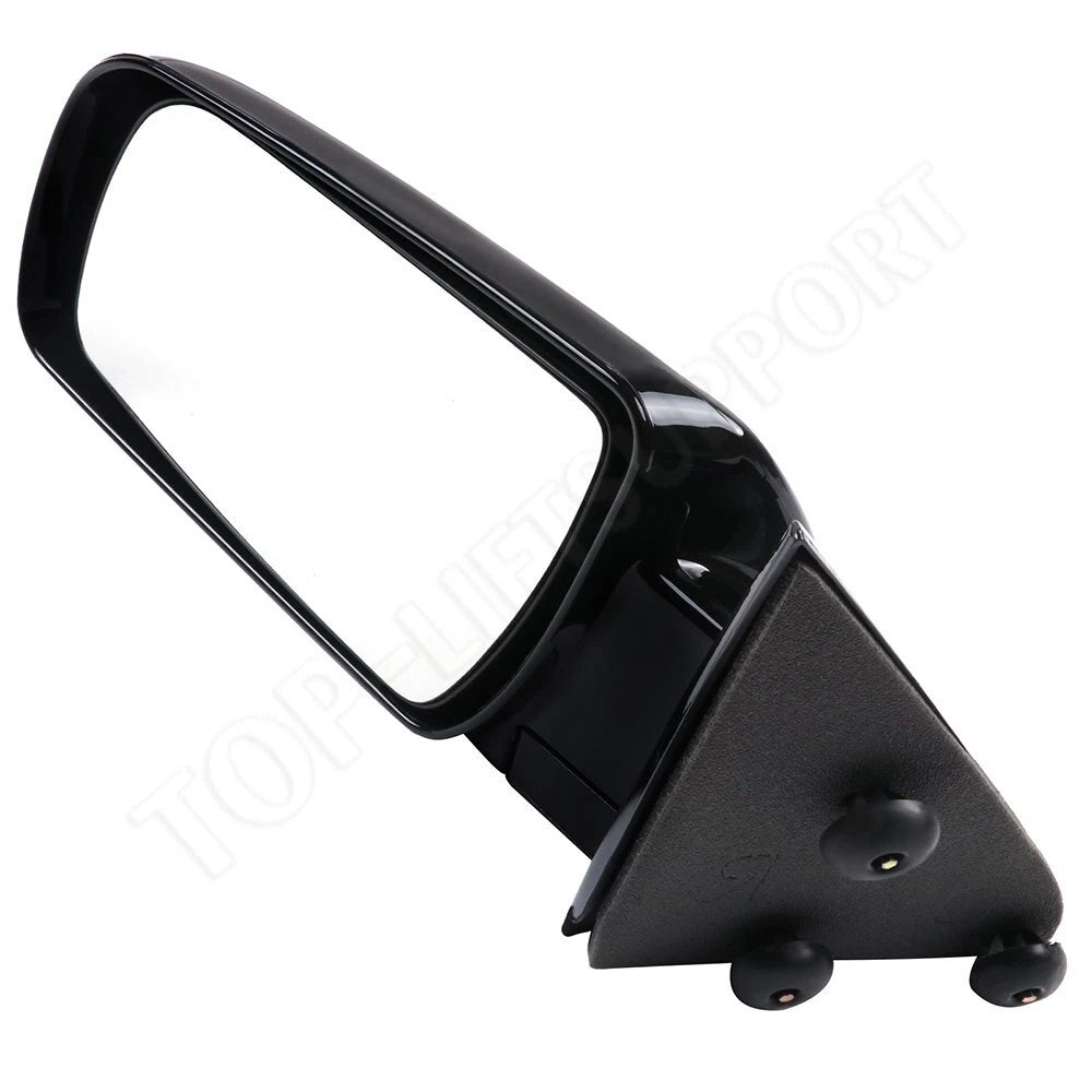 LH Side View Mirror for GMC Chevy Pickup Truck (1988–1998) Manual Fold Black