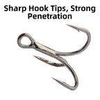 Set of 6 ST-36 Stainless Steel Treble Hooks Size 4 6 8 10 for Jigs