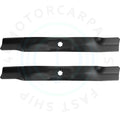 2X Black Mower Blades for John Deere LA120 (2006–2010) 42" Deck