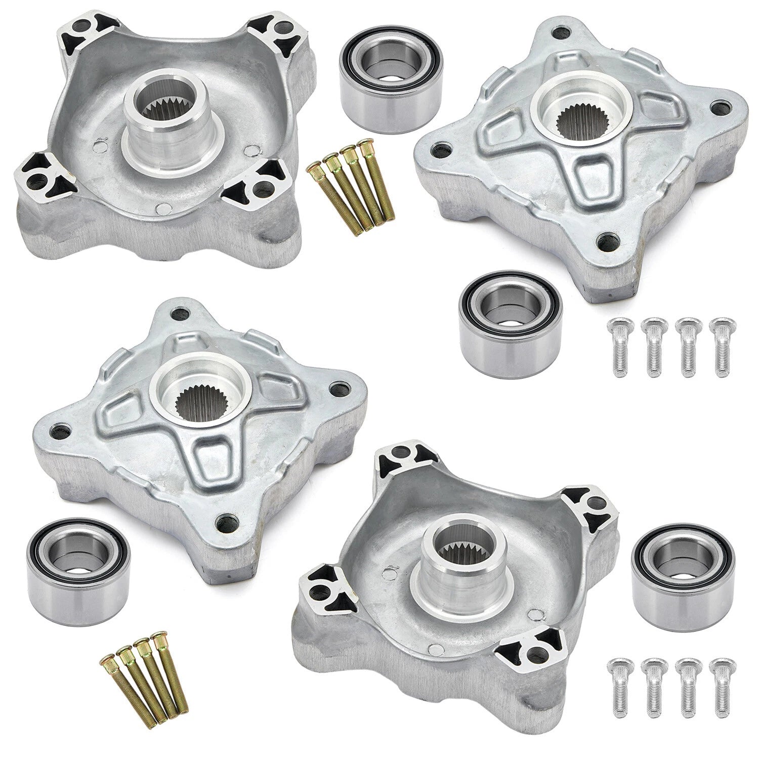 Front & Rear Wheel Hubs & Bearings for Polaris RZR-800 (2008–2014)