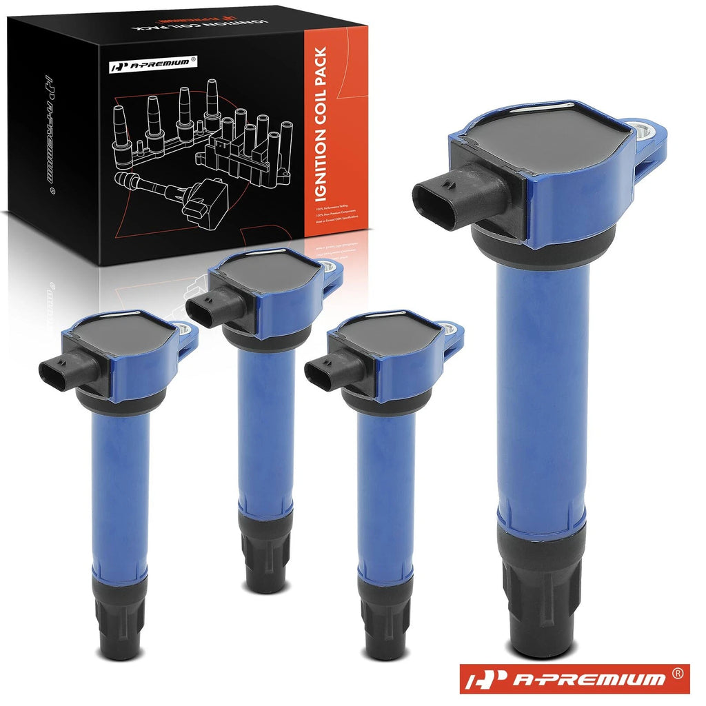 Set of 4 Blue Ignition Coils for Jeep Compass (2007–2017)