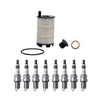 Wix Engine Oil Filter & NGK 8 Iridium IX Spark Plugs for Audi RS5 (2013–2015)