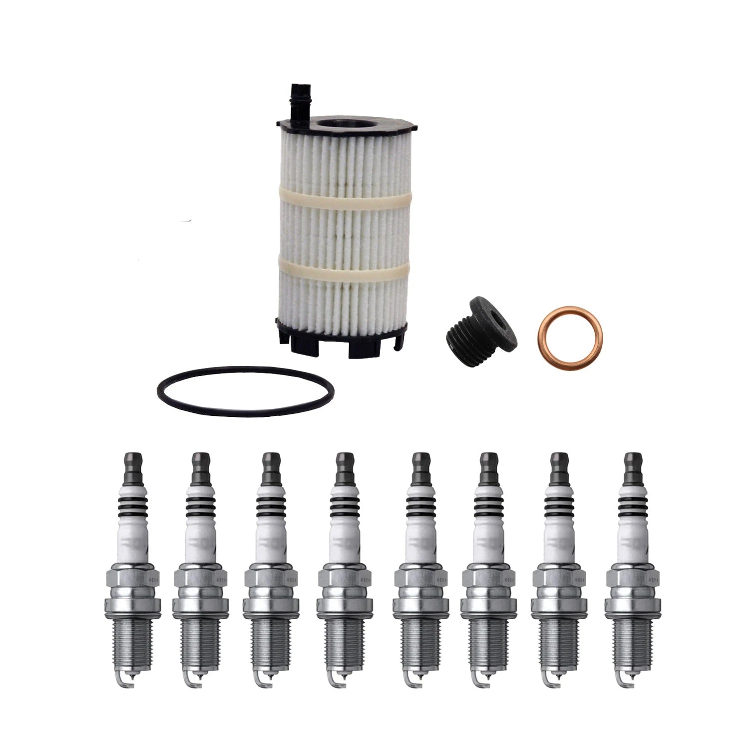 Wix Engine Oil Filter & NGK 8 Iridium IX Spark Plugs for Audi RS5 (2013–2015)