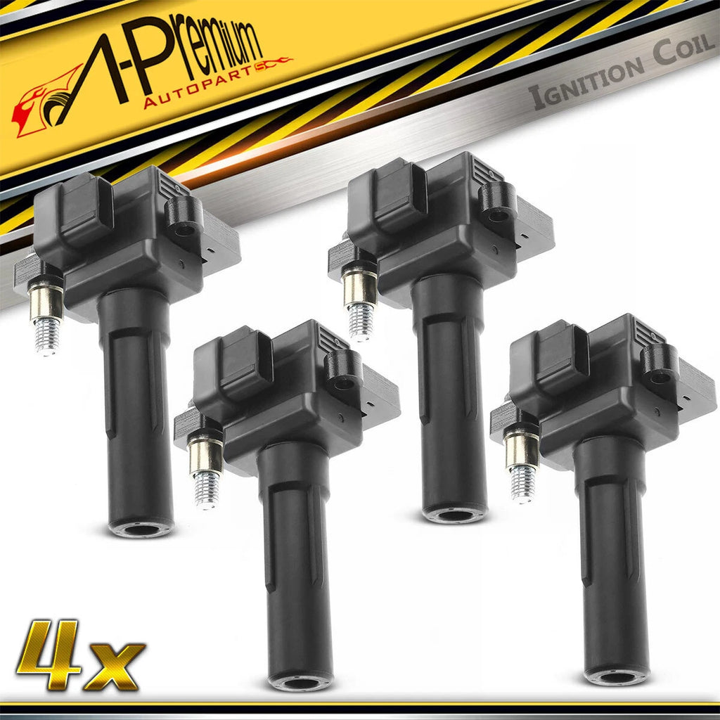 Set of 4 Ignition Coils for Subaru Forester, Impreza, Legacy (2011–2014)