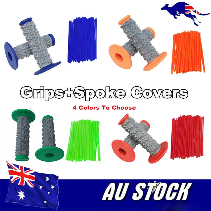 22mm Rubber Hand Grips for Motorcycle Motocross Dirtbike (Enduro)