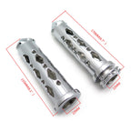 Chrome Spike Grip 7/8" CNC for Suzuki Honda Kawasaki Yamaha Sportbike