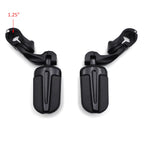 2X 2.5" Black Slipstream FootPeg Rubber Kit for Harley Sportster Dyna