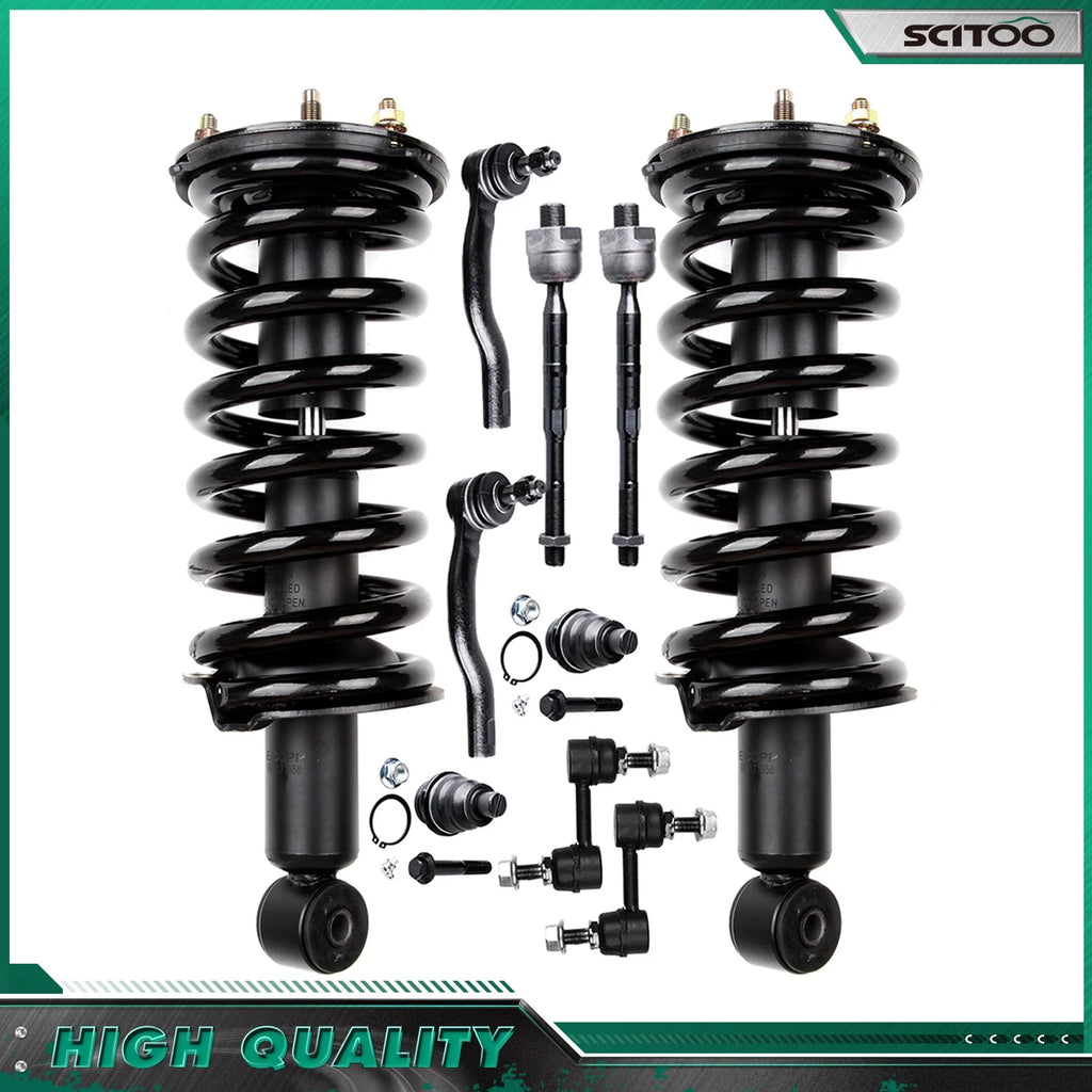 Front Struts, Tie Rods, Sway Bars, Ball Joint for Nissan Titan Armada QX56
