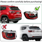 Left Rear Tail Light Assembly for Jeep Compass (2017–2020) - Clear Lens