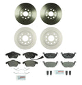 Brake Kit Disc Rotors & Pads for VW Audi FWD (288mm Front, 272mm Rear)