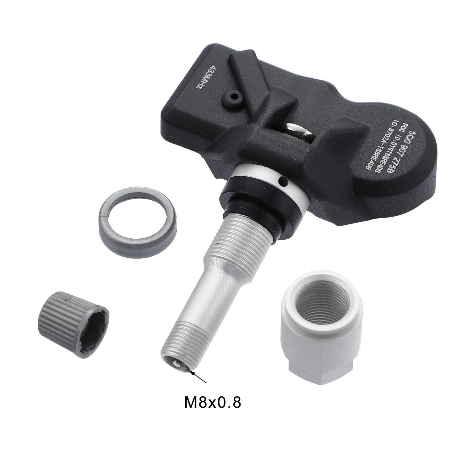 Set of 4 Tire Pressure Monitoring System Sensors 5Q0907275B for Volkswagen (2015–2021)