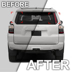 LED Smoke Lens Rear Window C Pillar Trim Tail Light for Toyota 4Runner (2010–2023)