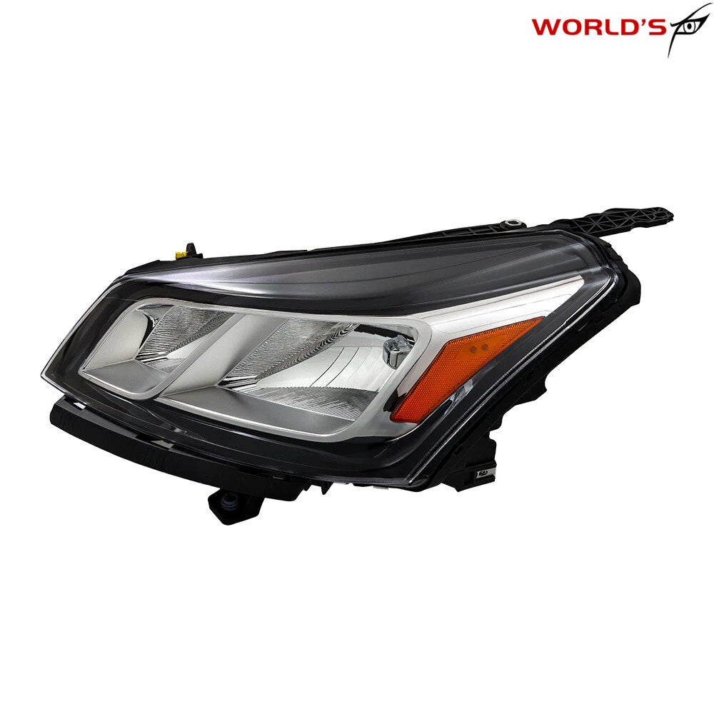 Halogen Headlight for Chevrolet Traverse (2013–2017) Driver Side Black Chrome