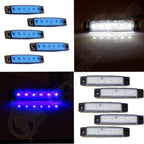 5 Pair Waterproof Side Marker Clearance Light for Trailer Truck 12V