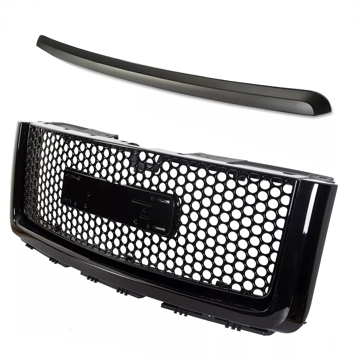 Upper Grille Hood Molding Trim for GMC Sierra 1500 Denali (2007–2013)