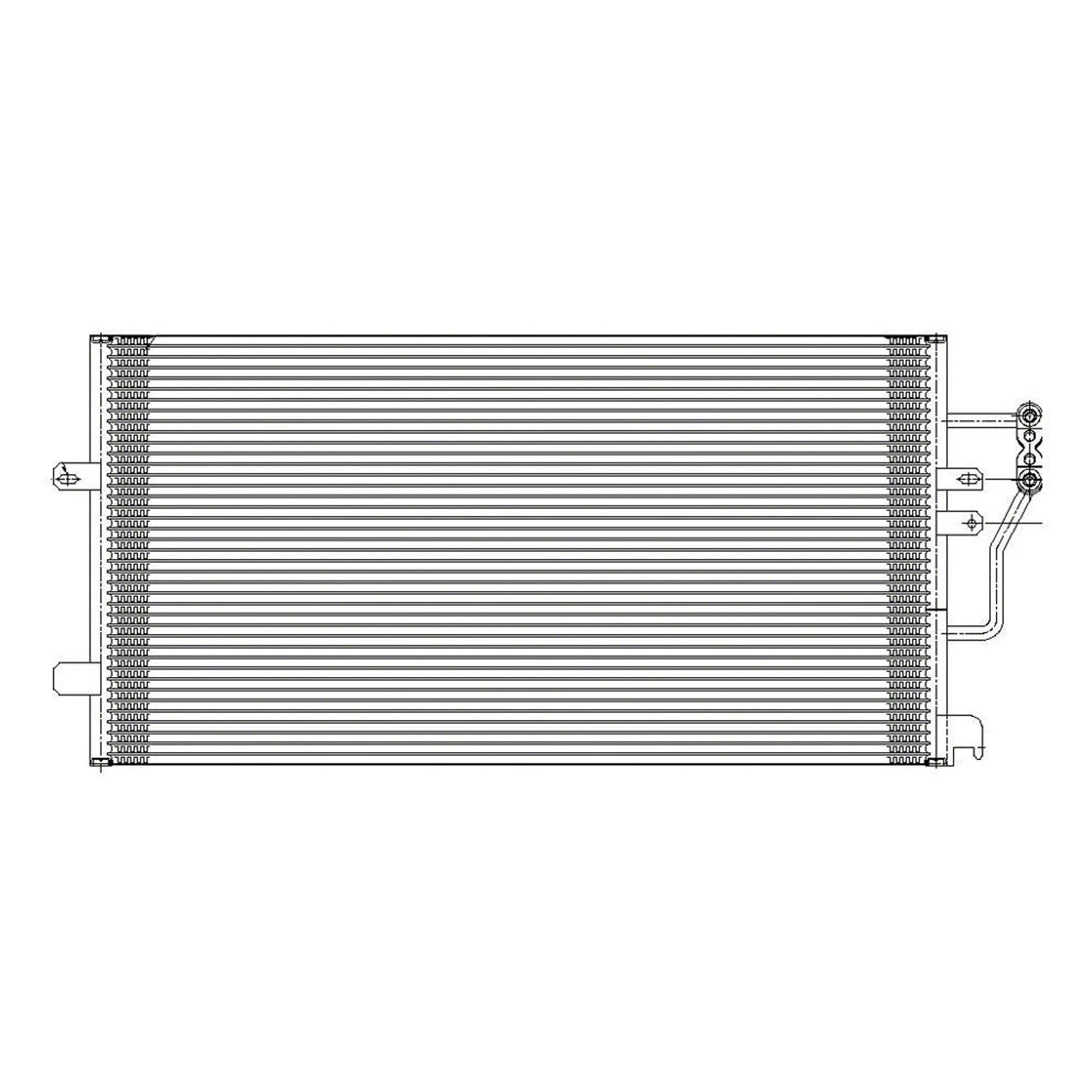 Replacement A/C Condenser Repair Part For 1998-2004 Cadillac Seville