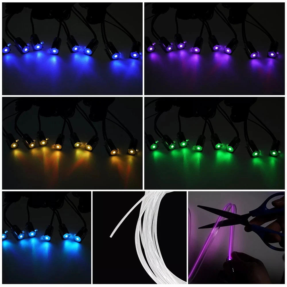 8M LED Neon Light Trim for Car Interior Ambient Lighting