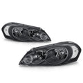 Headlights for Chevy Impala LTD Monte Carlo (2006–2016) Black Housing Clear Lens