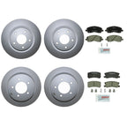 Front & Rear Brake Kit Disc Rotors & Bosch Ceramic Pads for Chrysler Dodge Jeep