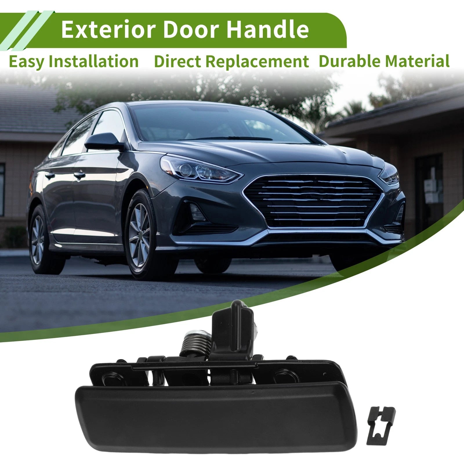 Exterior Door Handle for Chevrolet Astro (1992–2005) Front Right Black Plastic