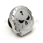 Chrome Skull Vented Gas Cap for Harley XL & Big Twin (1984–2015)