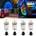 4PCS LED Wheel Tire Valve Caps Flashing Lights for Cars (Universal)