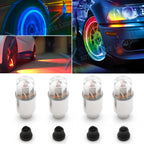 4PCS LED Wheel Tire Valve Caps Flashing Lights for Cars (Universal)