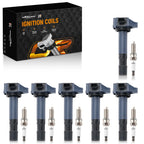 Set of 6 Ignition Coils & Iridium Spark Plugs for Acura RDX TLX (2013–2017)