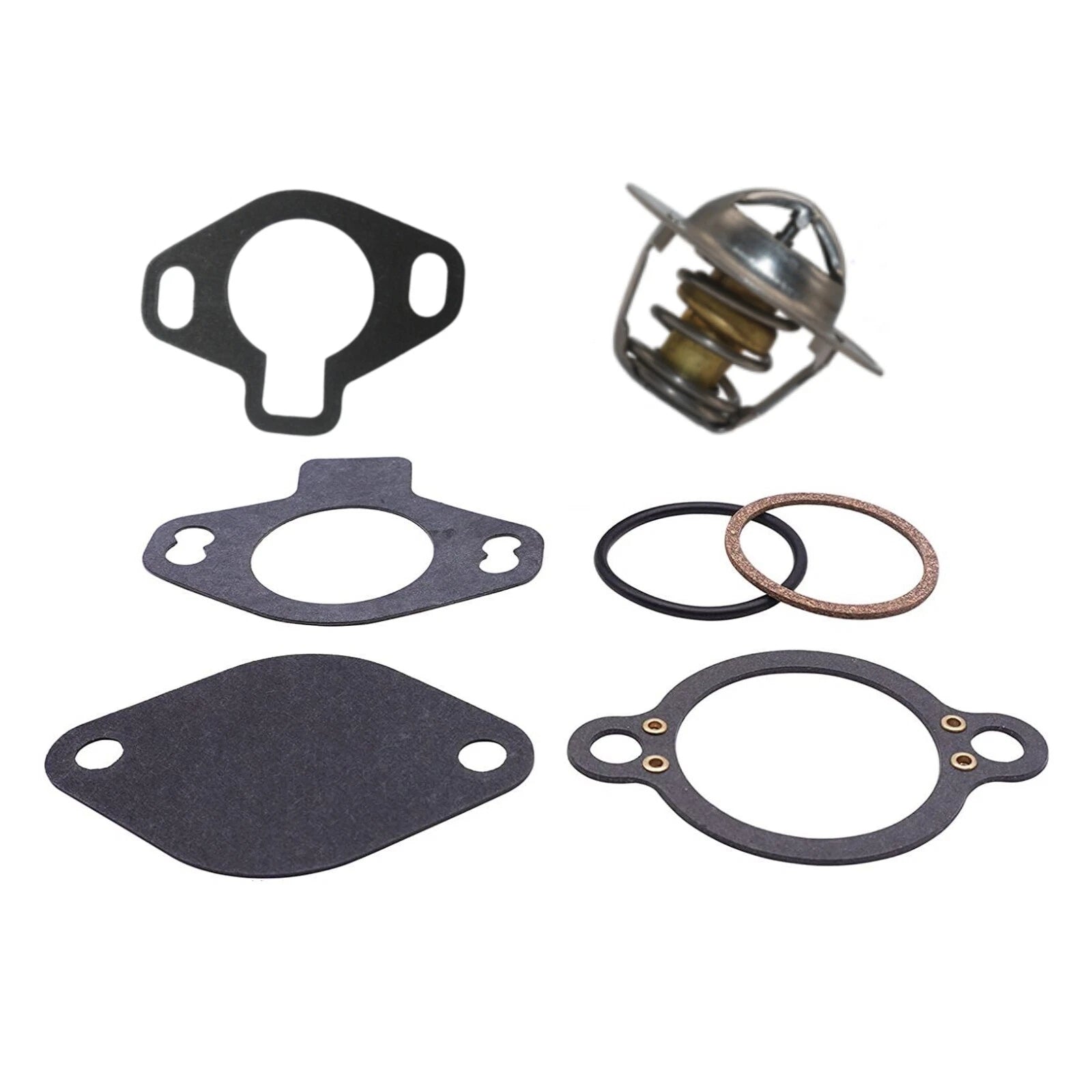 Thermostat Kit 140° with Cover Gaskets for GM V6 V8 Engines (18-3668, 807252Q4)