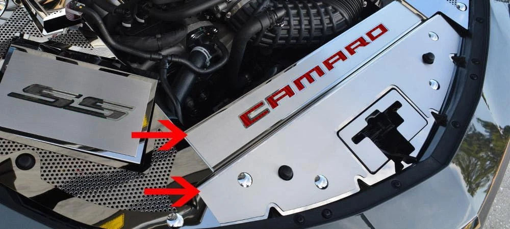 Brushed Front Header Plate Replacement for Chevrolet Camaro (2016–2020)