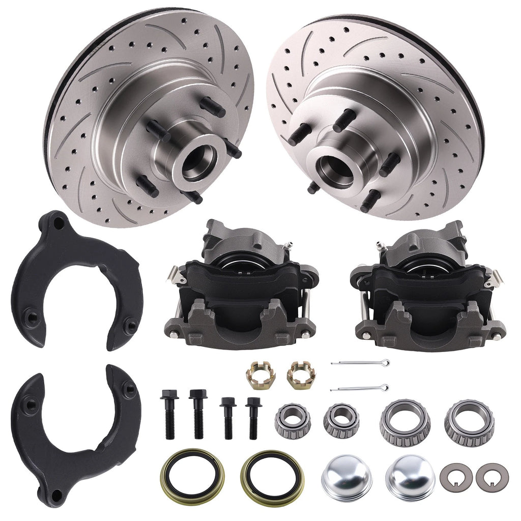 11" Slotted Front Disc Brake Conversion for Ford Mustang II (1974–1978) 5 x 4.75"